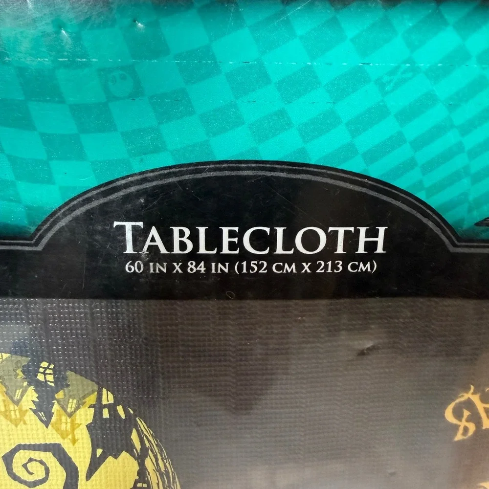 Disney Nightmare Before Christmas Tablecloth 60x84 Jack Sally PEVA NIP Halloween
